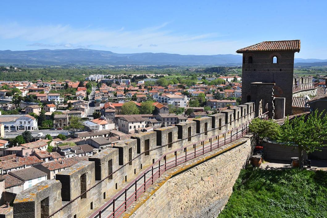 Tout Confort ! Calme, Climatisation, Parking Gratuit, Grande Terrasse, Ascenseur, Wifi Apartment Carcassonne Luaran gambar