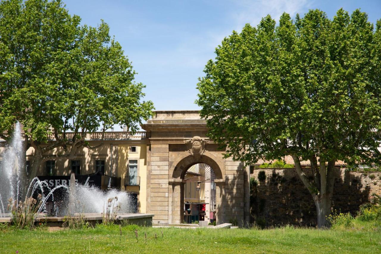 Tout Confort ! Calme, Climatisation, Parking Gratuit, Grande Terrasse, Ascenseur, Wifi Apartment Carcassonne Luaran gambar