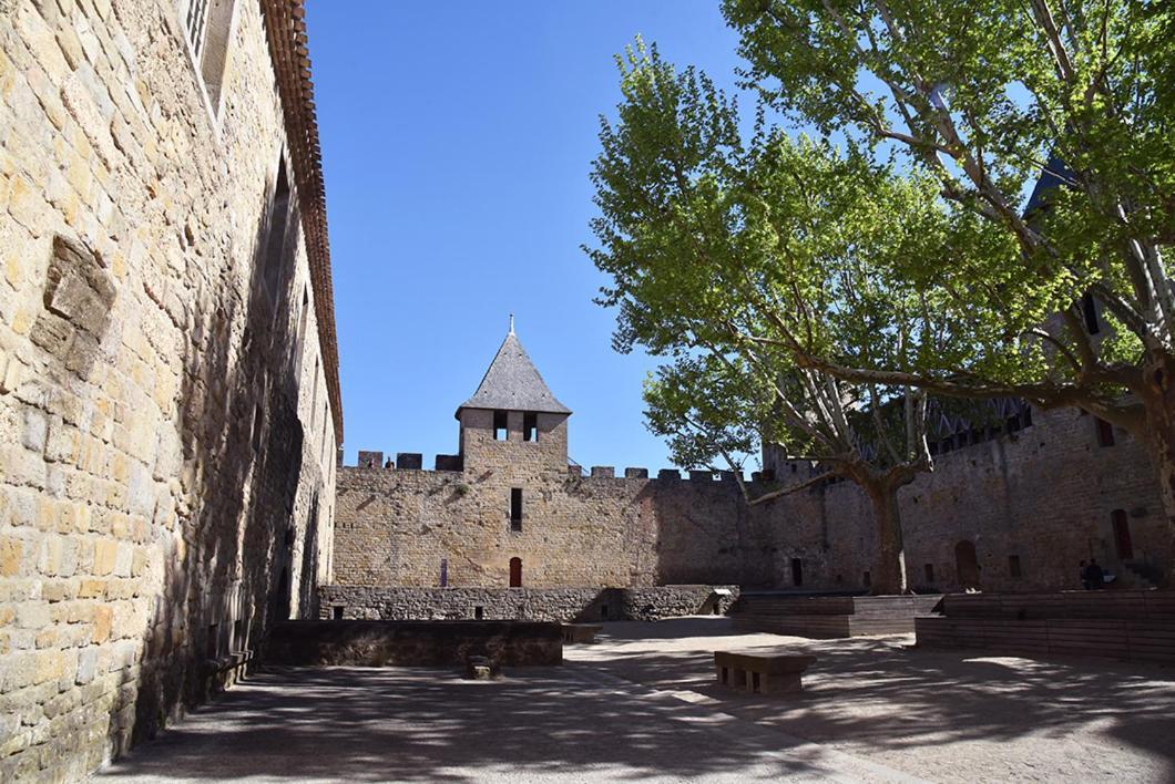 Tout Confort ! Calme, Climatisation, Parking Gratuit, Grande Terrasse, Ascenseur, Wifi Apartment Carcassonne Luaran gambar