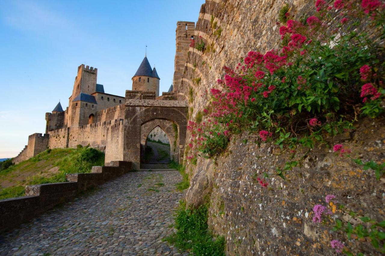 Tout Confort ! Calme, Climatisation, Parking Gratuit, Grande Terrasse, Ascenseur, Wifi Apartment Carcassonne Luaran gambar