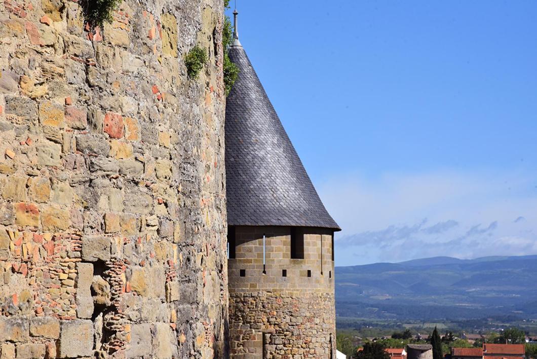 Tout Confort ! Calme, Climatisation, Parking Gratuit, Grande Terrasse, Ascenseur, Wifi Apartment Carcassonne Luaran gambar