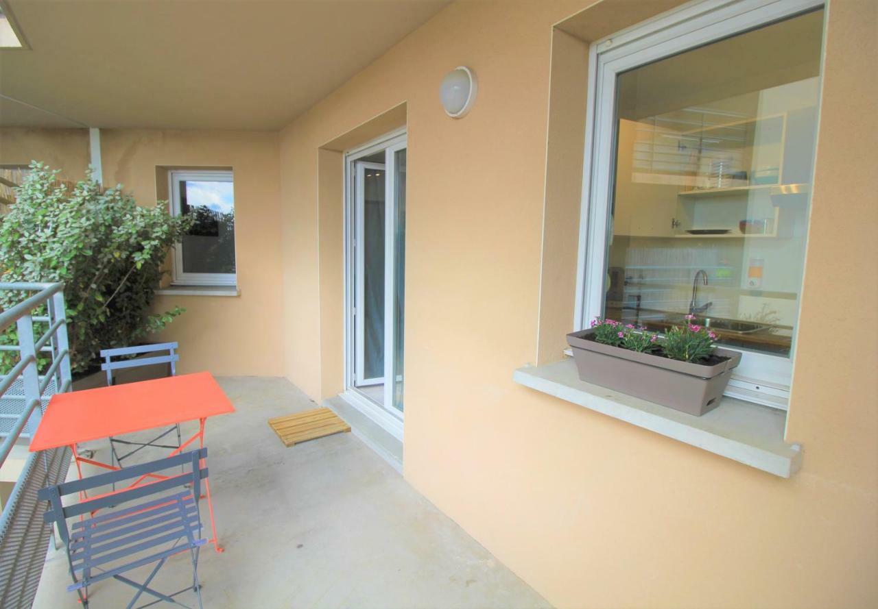 Tout Confort ! Calme, Climatisation, Parking Gratuit, Grande Terrasse, Ascenseur, Wifi Apartment Carcassonne Luaran gambar